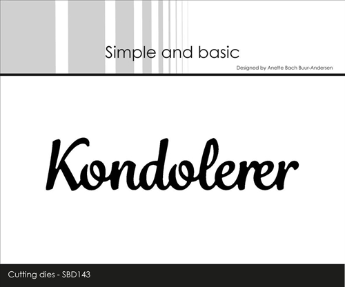  Simple and Basic die Kondolerer 11,2x2,6cm